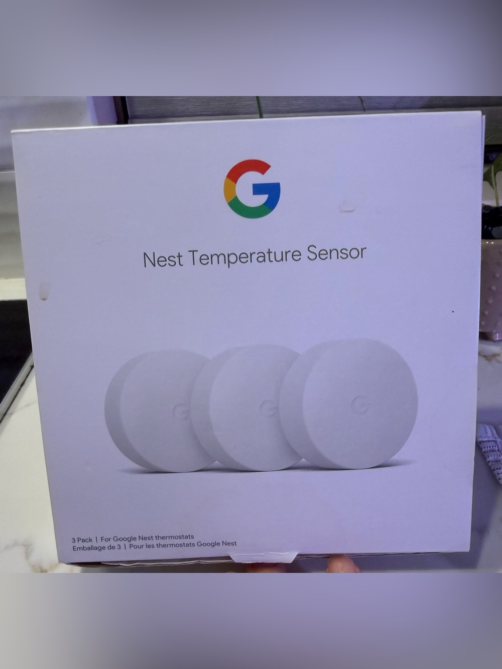Google Nest Temperature Sensor Pack — White